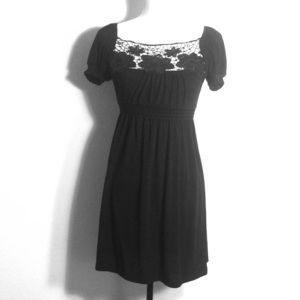 Black Forever 21 dress w floral design